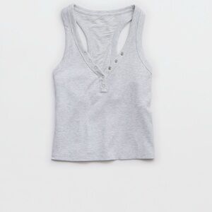 Heavyweight Henley Tank Top